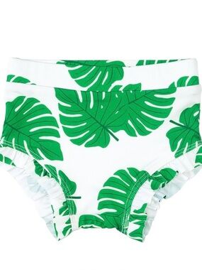 Monica + Andy Ruffle Bottoms Under the Palms Print UPF 50+ NWT